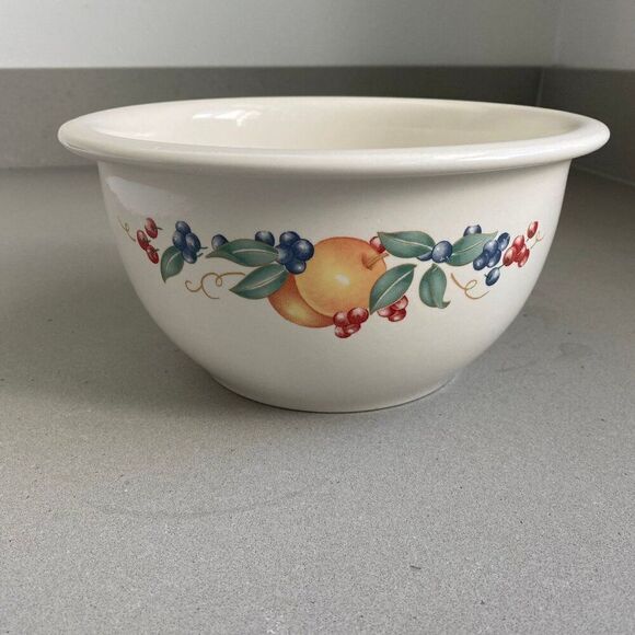 Corning Corelle Coordinates Abundance Fruit Design Medium Mixing Bowl, 2 Quartz - Picture 1 of 6
